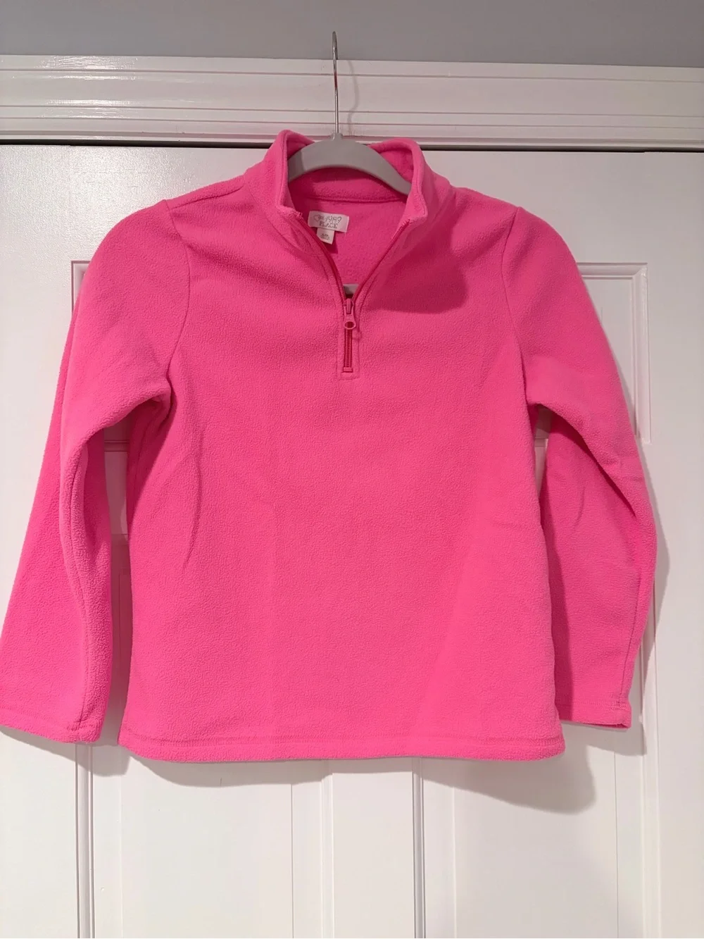 The Children's Place Hot Pink Half-Zip Fleece Pullover